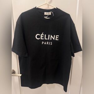 Céline Black T-Shirt size large